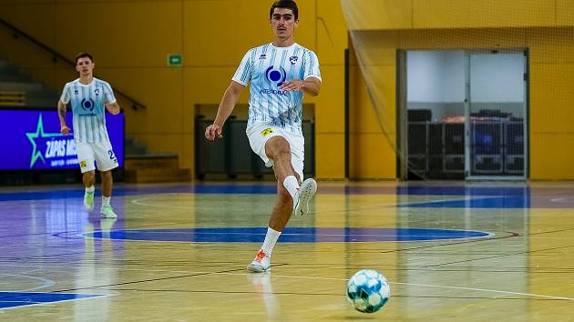 Futsalový zápas mistrů, 2. června 2023: futsalisté SK Interobal Plzeň - házenkáři Talent Týmu Plzeňského kraje 5:5.