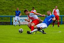 Z archivu: Fotbalisté SK Slavia Vejprnice (červenobílé dresy).