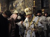 Pravoslavné vánoce se slaví až od 6. prosince kvůli juliánskému kalendáři. Na snímku ukrajinský patriarcha Volodimyr