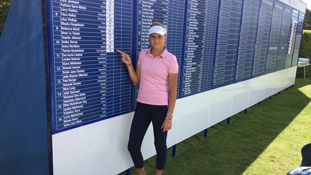 Tereza Koželuhová na Girls British Open