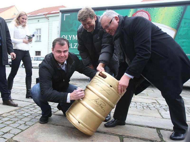 Pivo pro olympiádu v Soči opustilo v úterý brány Plzeňského Prazdroje