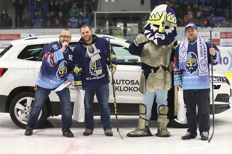 Kladno (v bílém) hostilo v hokejové extralize Plzeň.