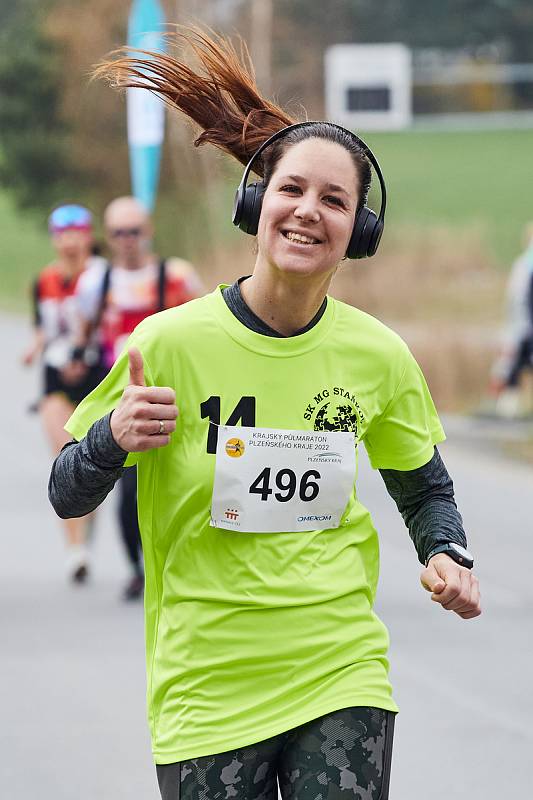 Krajský půlmaraton se běžel v okolí krajské metropole.