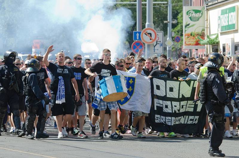 Fanoušci Željezničaru Sarajevo prošli Plzní