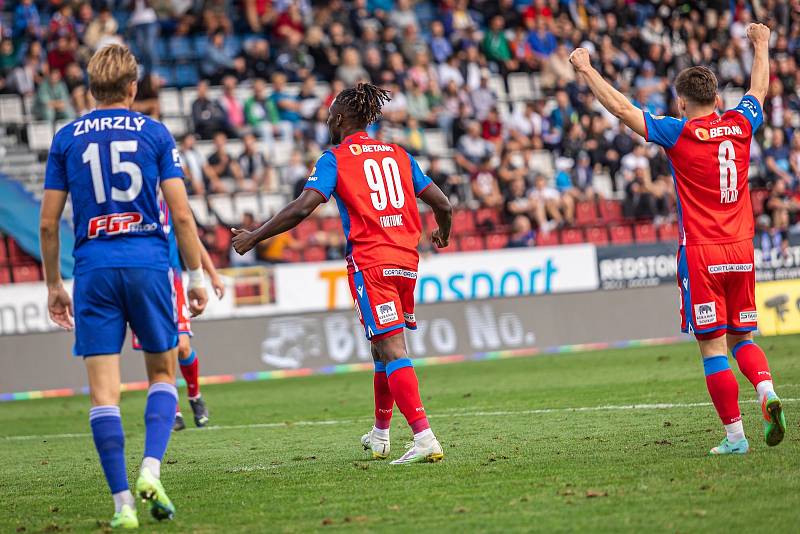 Sigma Olomouc (v modrém) - Viktoria Plzeň 2:3, 10. září 2022.