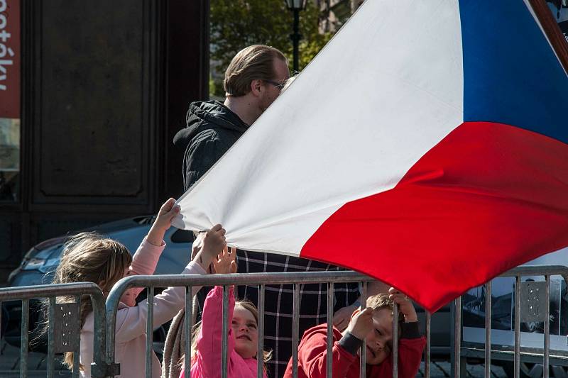 Slavnosti svobody v sadovém okruhu a na náměstí Republiky v Plzni.