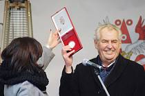 Prezident Miloš Zeman v Plané na Tachovsku