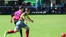 Fotbal, krajský přebor st. žáků: Luby (žlutí) - Horažďovice