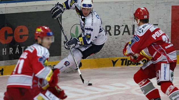 Hokej Plzeň vs. Třinec 3:4 po samostatných nájezdech