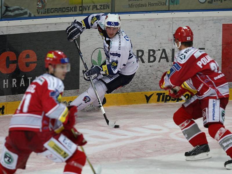 Hokej Plzeň vs. Třinec 3:4 po samostatných nájezdech