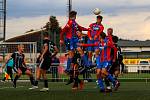 9. kolo ČLD U19: FC Viktoria Plzeň U19 B (na snímku fotbalisté v červenomodrých dresech) - SK Dynamo České Budějovice U19 B 3:0 (1:0).