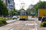 Výluka na tramvajové lince číslo 2 v úseku od nám. Generála Píky po Světovar začne 1. června a skončit má na konci letních prázdnin.