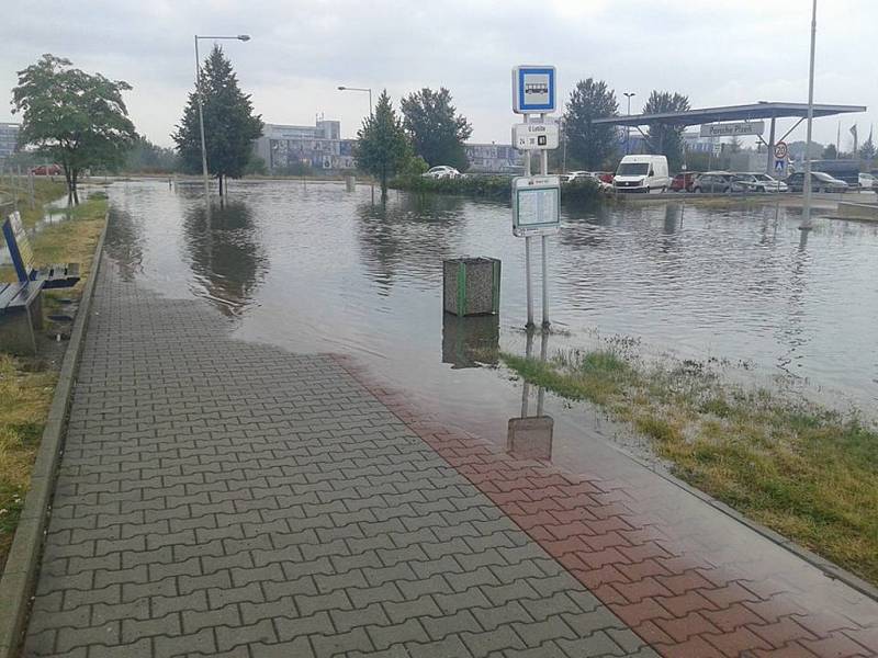 Bory, u obchodního domu Tesco