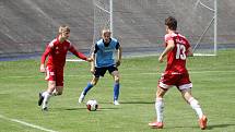 27. kolo FORTUNA divize A: SK Petřín Plzeň (červení) - ČLU Beroun 5:2.