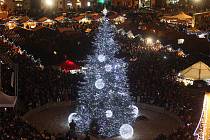 Rozsvícení vánočního stromu v Plzni