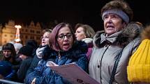 Česko zpívá koledy - náměstí Republiky v Plzni