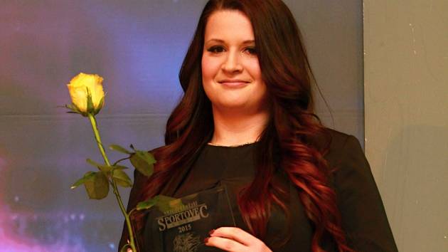 Michaela Štenglová, vítězka v kategorii dospělých při ocenění nejlepších sportovců okresu Plzeň-jih za rok 2015