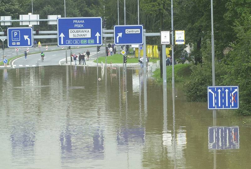 Povodně 2002 v Plzni.