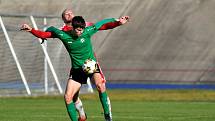 15. kolo FORTUNA divize A: SK Petřín Plzeň (na snímku fotbalisté v červených dresech) - FK VIAGEM Příbram B 3:1.