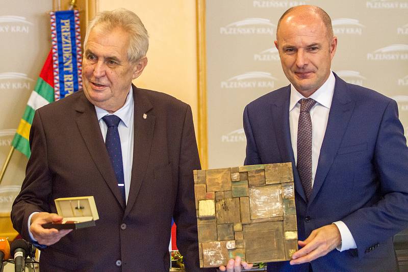 Prezident Miloš Zeman v Plzni