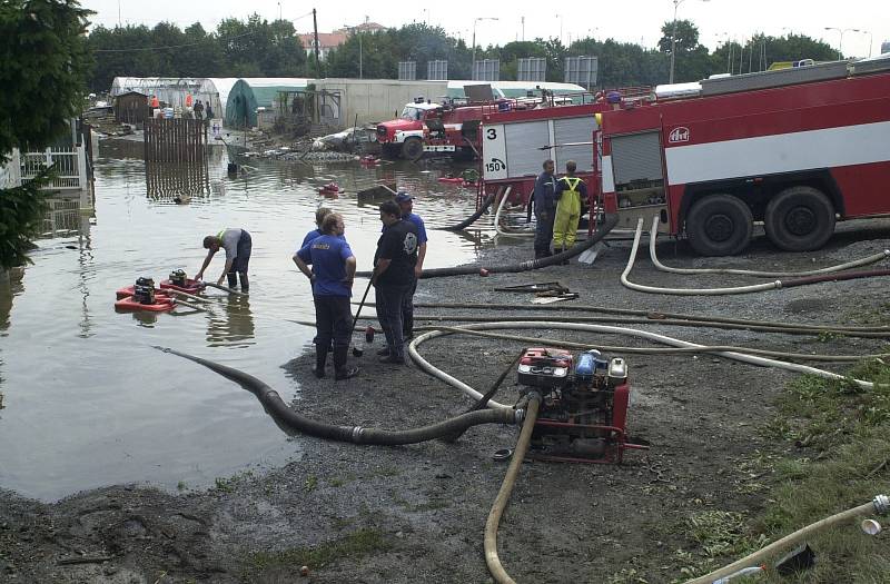 Povodně 2002 v Plzni.