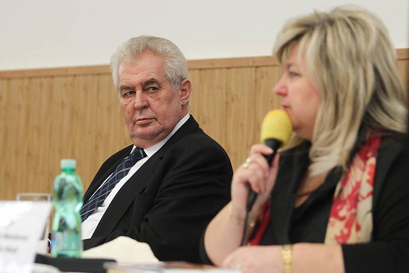 Prezident Miloš Zeman na Střední průmyslové škole elektrotechnické v Plzni
