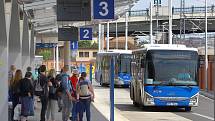 Společnost Arriva provozuje linkovou dopravu novými autobusy v barvách kraje.