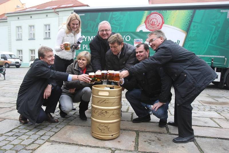 Pivo pro olympiádu v Soči opustilo v úterý brány Plzeňského Prazdroje