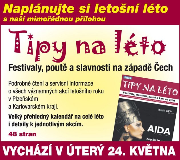 Tipy na léto – příloha Festivaly, poutě a slavnosti na západě Čech již v  úterý - Sokolovský deník