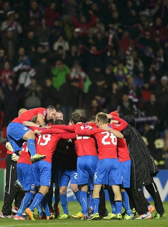 Hráči FC Viktoria Plzeň měli důvod k oslavám