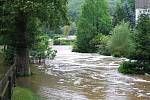 Velká voda v Předenicích na jižním Plzeňsku v pondělí 29. června