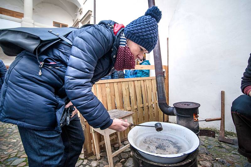 Adventní dílny v Národopisném muzeu v Plzni.