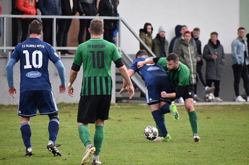 20. kolo FORTUNA divize A: Slavoj Mýto - FC Rokycany 1:4.