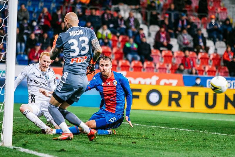 Z utkání 14. kola fotbalové FORTUNA:LIGY Viktoria Plzeň - Sigma Olomouc 0:0 (6. 11. 2021).