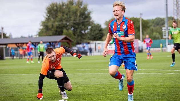 FC Viktoria Plzeň B (červenomodří), archivní snímek.