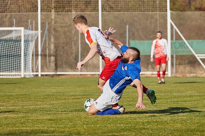 18. kolo KPM: Černice (modří) vs. Slavia Vejprnice 1:1 (6:7 na penalty)