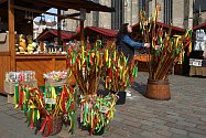 Velikonoční trhy na plzeňském náměstí Republiky.