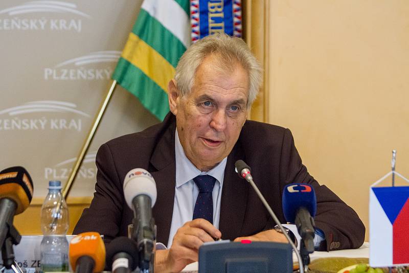 Prezident Miloš Zeman v Plzni