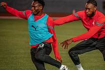 Prince Adu na srazu fotbalové reprezentace Ghany, kterou čeká v Japonsku turnaj Kirin Cup.