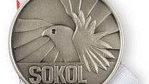 Výroční odznaky ke 160 letům Sokola, které vytvořila Tělocvičná jednota Sokol Jablonec n. N.