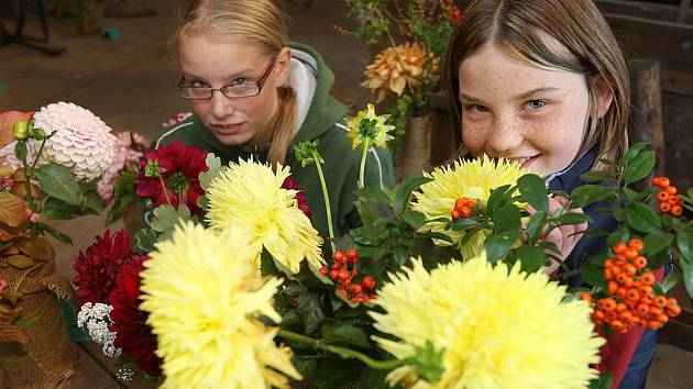 Víkend na statku Lüftnerka v plzeňské zoologické a botanické zahradě patřil jiřinkám.