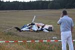 Havárie vrtulníku u Rybnice na severním Plzeňsku