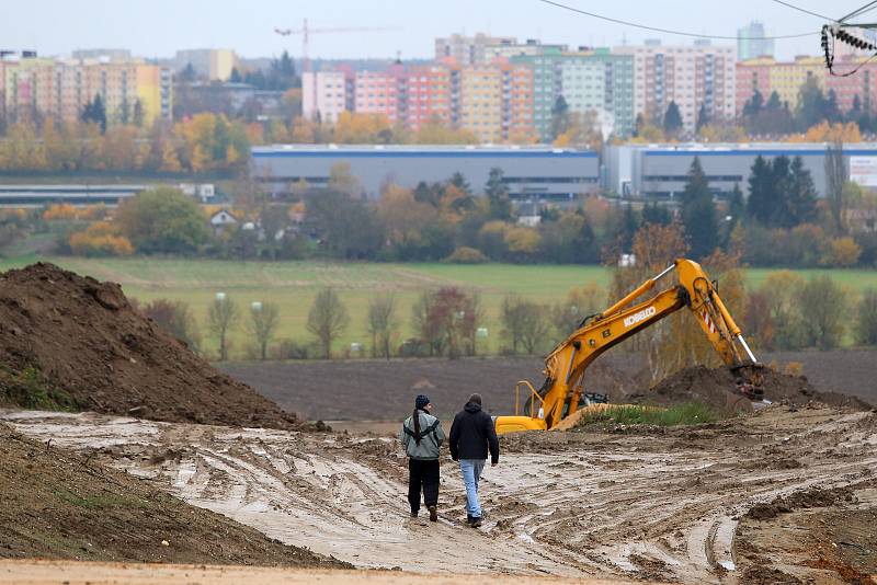 Radčice stavba výjezd exit