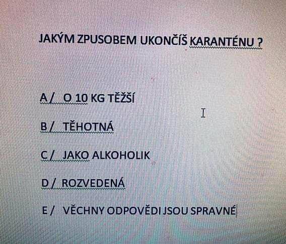 Vtipy ze sociálních sítí na téma koronavirus.