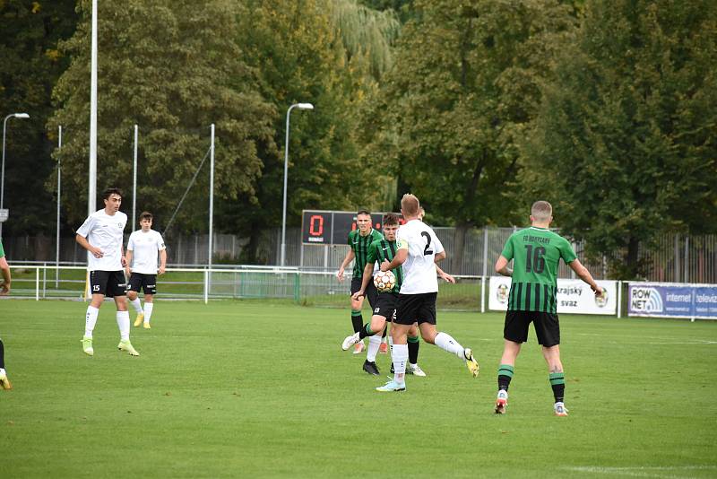 7. kolo FORTUNA divize A: FC Rokycany (na snímku fotbalisté v zelených dresech) - FK VIAGEM Příbram 3:1.