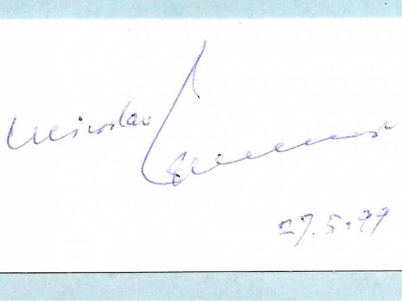 Podpis Miroslava Zikmunda.