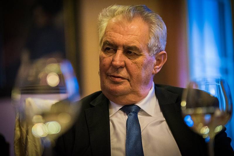 Prezident Miloš Zeman při exkluzivním rozhovoru pro Deník