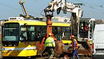 Rekonstrukcí tramvajové trati začala dvouletá rekonstrukce mostu generála Pattona v centru Plzně.