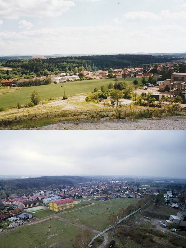 Tlučná tehdy a dnes.