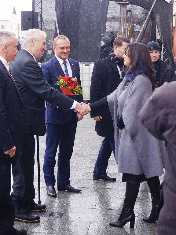 Prezident Miloš Zeman v Plané na Tachovsku